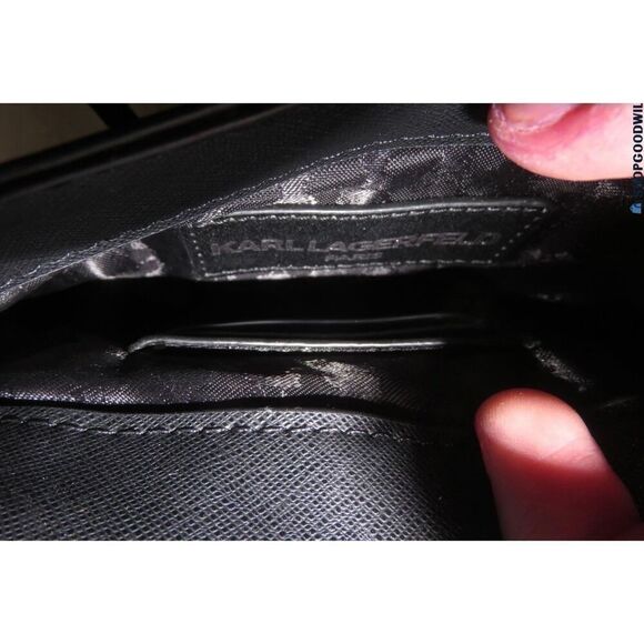 Karl Lagerfeld Paris Graffiti Crossbody/Phone Bag Faux Leather - Picture 4 of 4